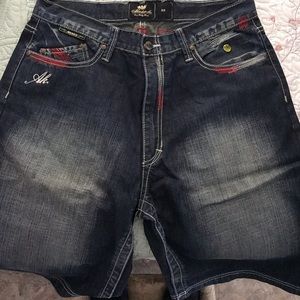 Mens denim shorts